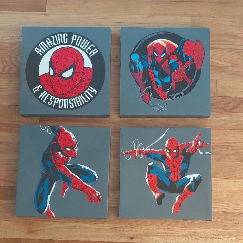 Dynamic Spider Hero Canvas Art Set